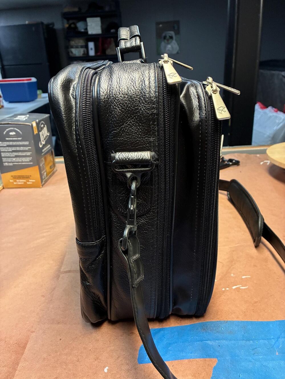 Vintage Case-Tek Leather Briefcase Bag | Genuine Leather Laptop Case
